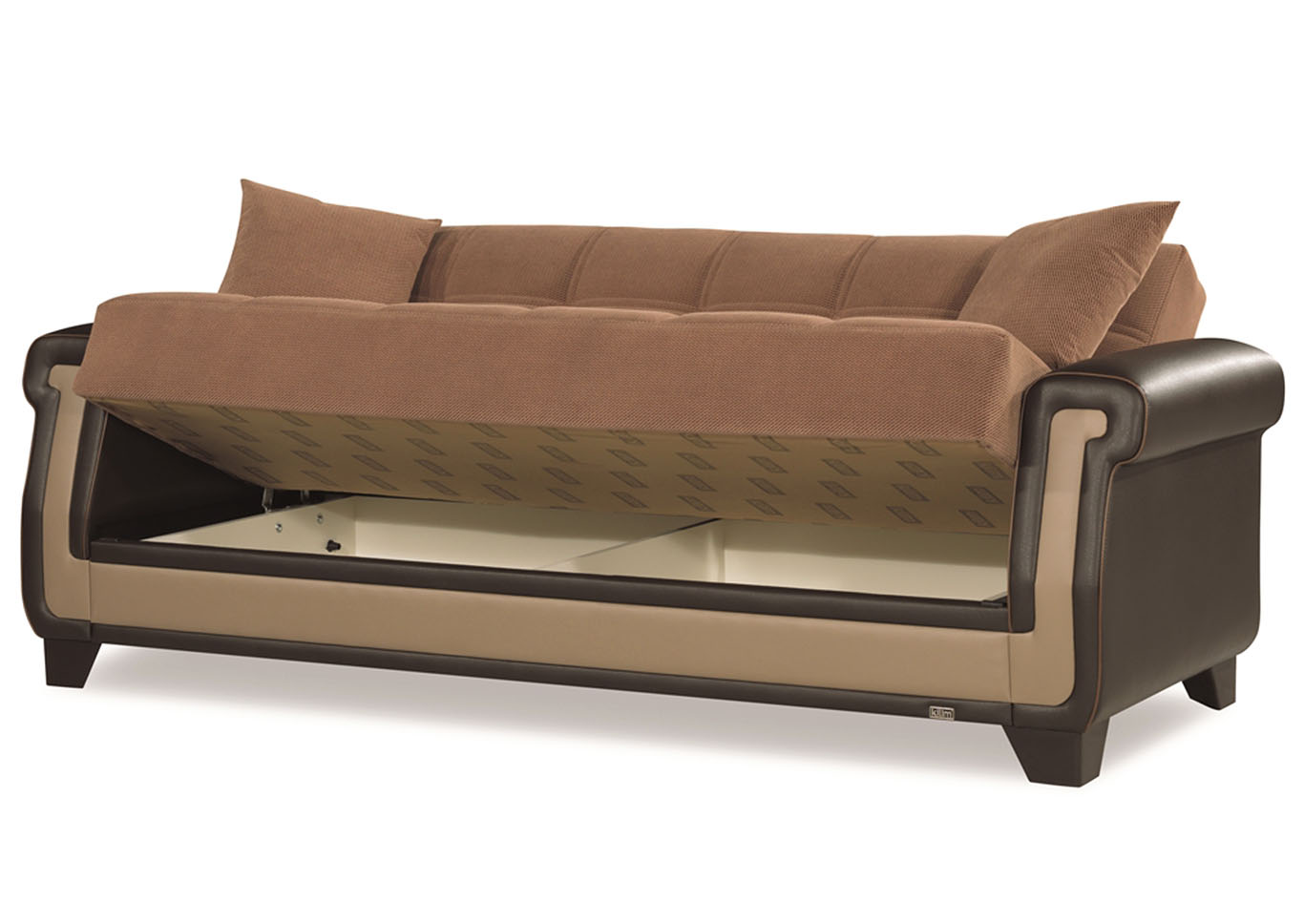 Proline Brown Microfiber Sofabed,Ottomanson (Previously Casamode)